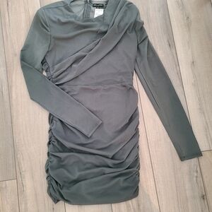 NWT SIZE MEDIUM Long Sleeve Gray Dress